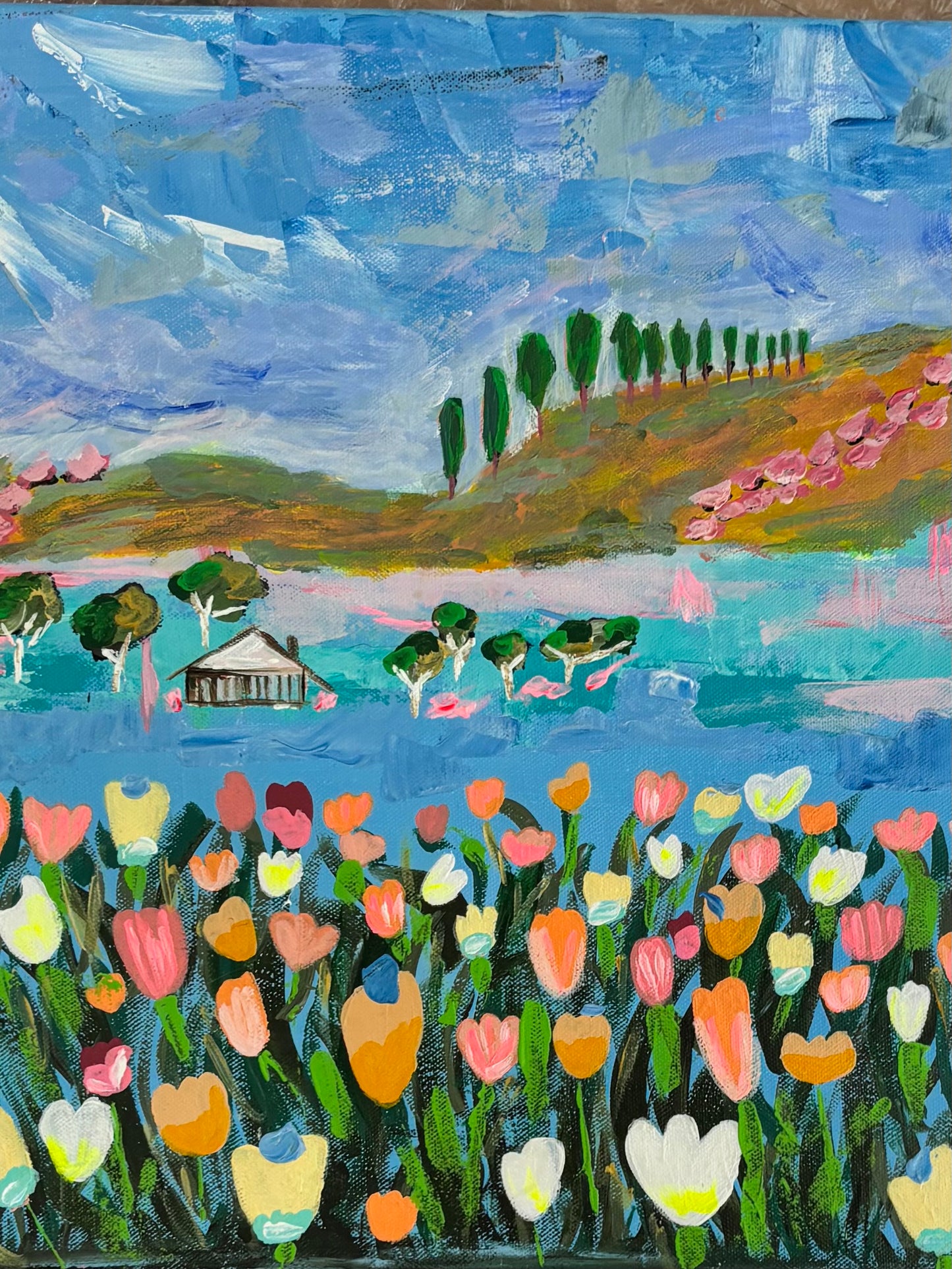 A field of tulips