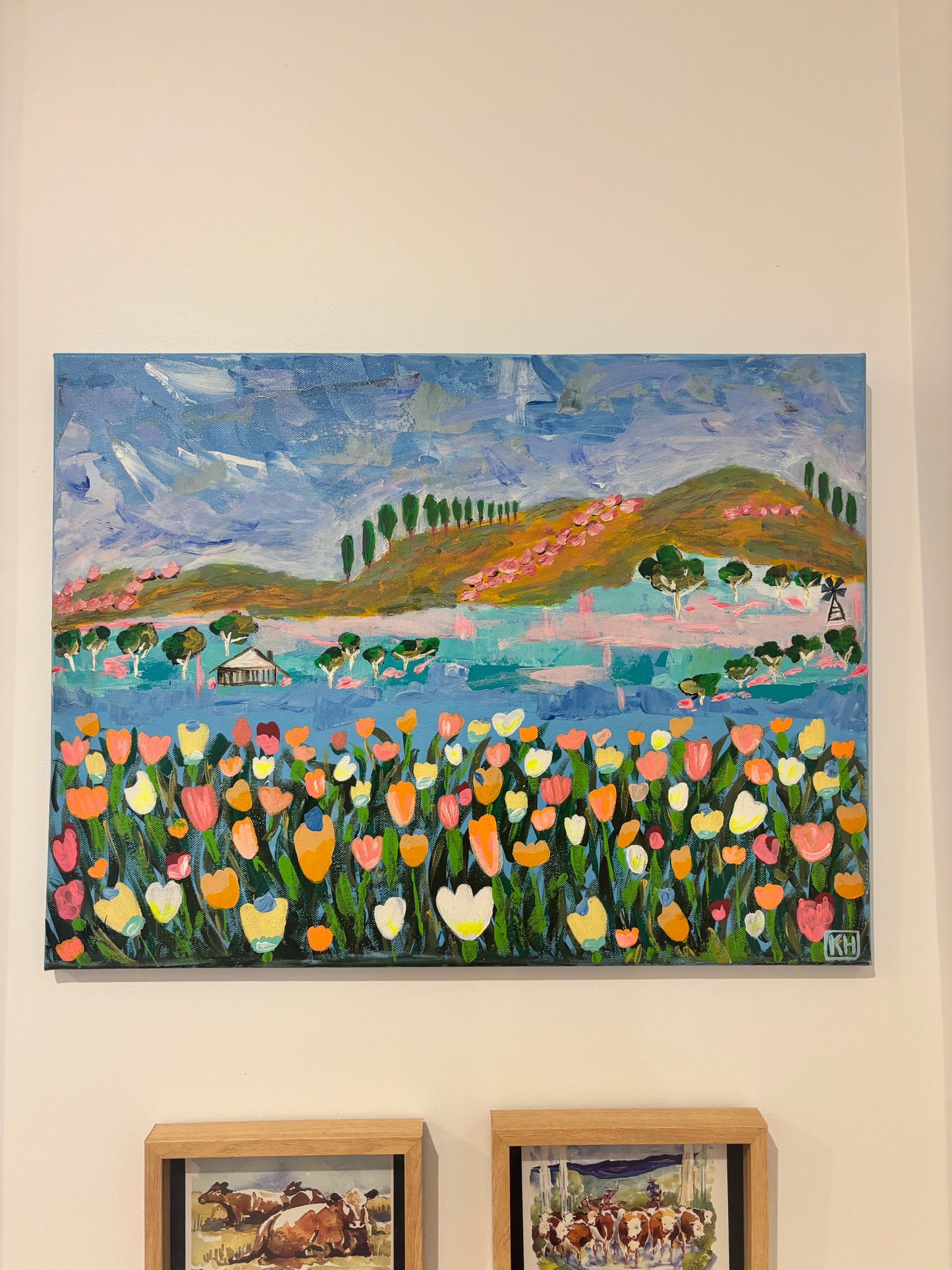 A field of tulips