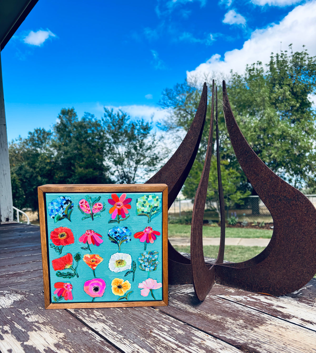 Window of flowers