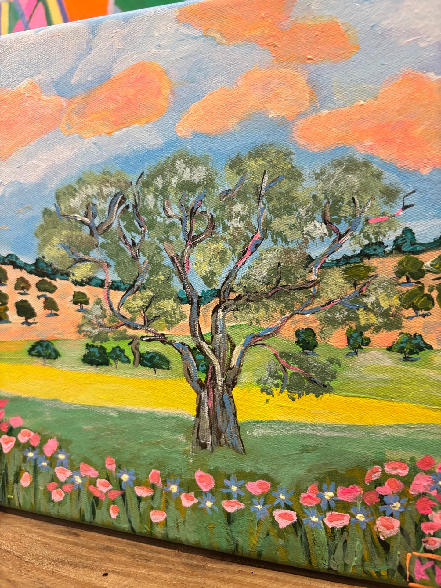 Under the gum tree